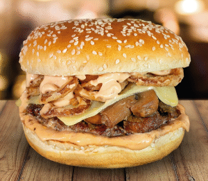 Mushroom Swiss Burger